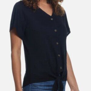 NWT - Weatherproof Vintage Women's Front Tie Braided Knit Top